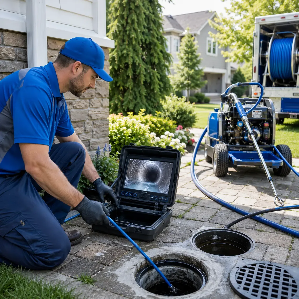 Outdoor drain cleaning professionals serving Ambler, PA