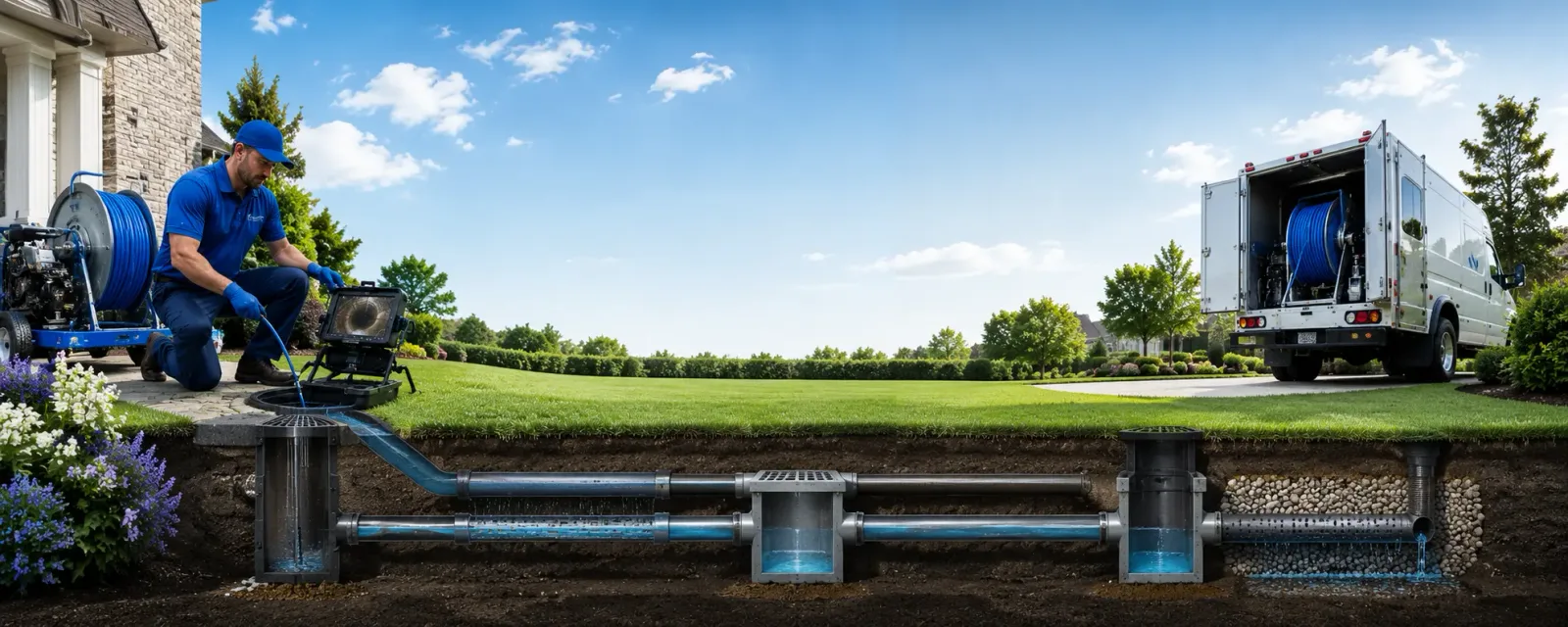 Outdoor drain cleaning information for Ambler, PA